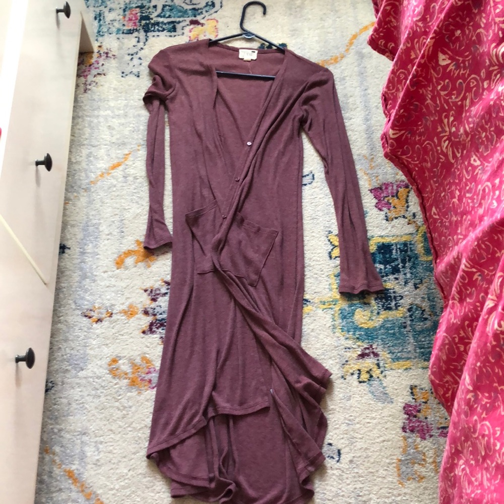 Lightweight long cardigan